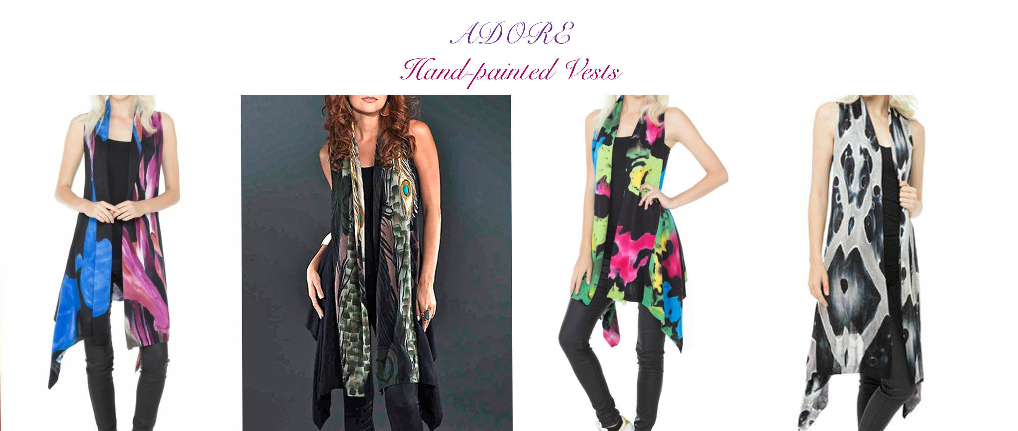 Adore hand-painted vests... Personalize them your way!