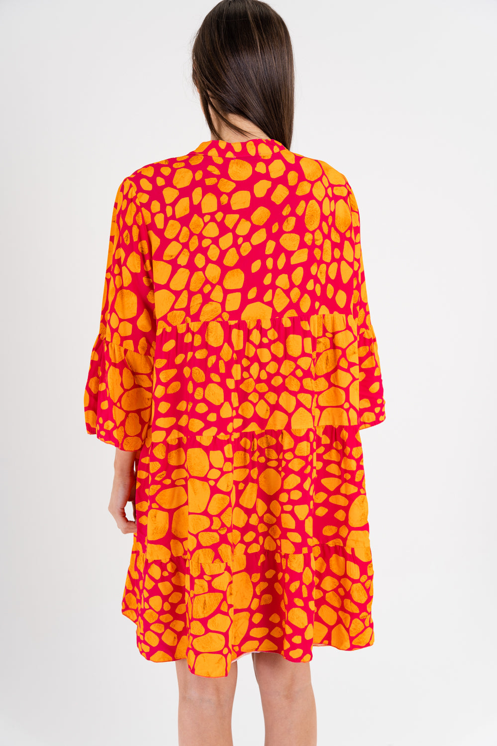 Abstract Dot Print Dress - Paris Paris