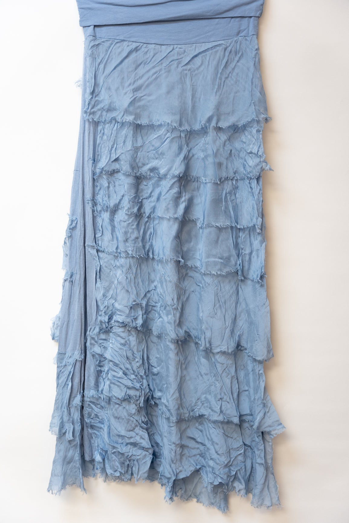 Silk long ruffle Skirt - Paris Paris